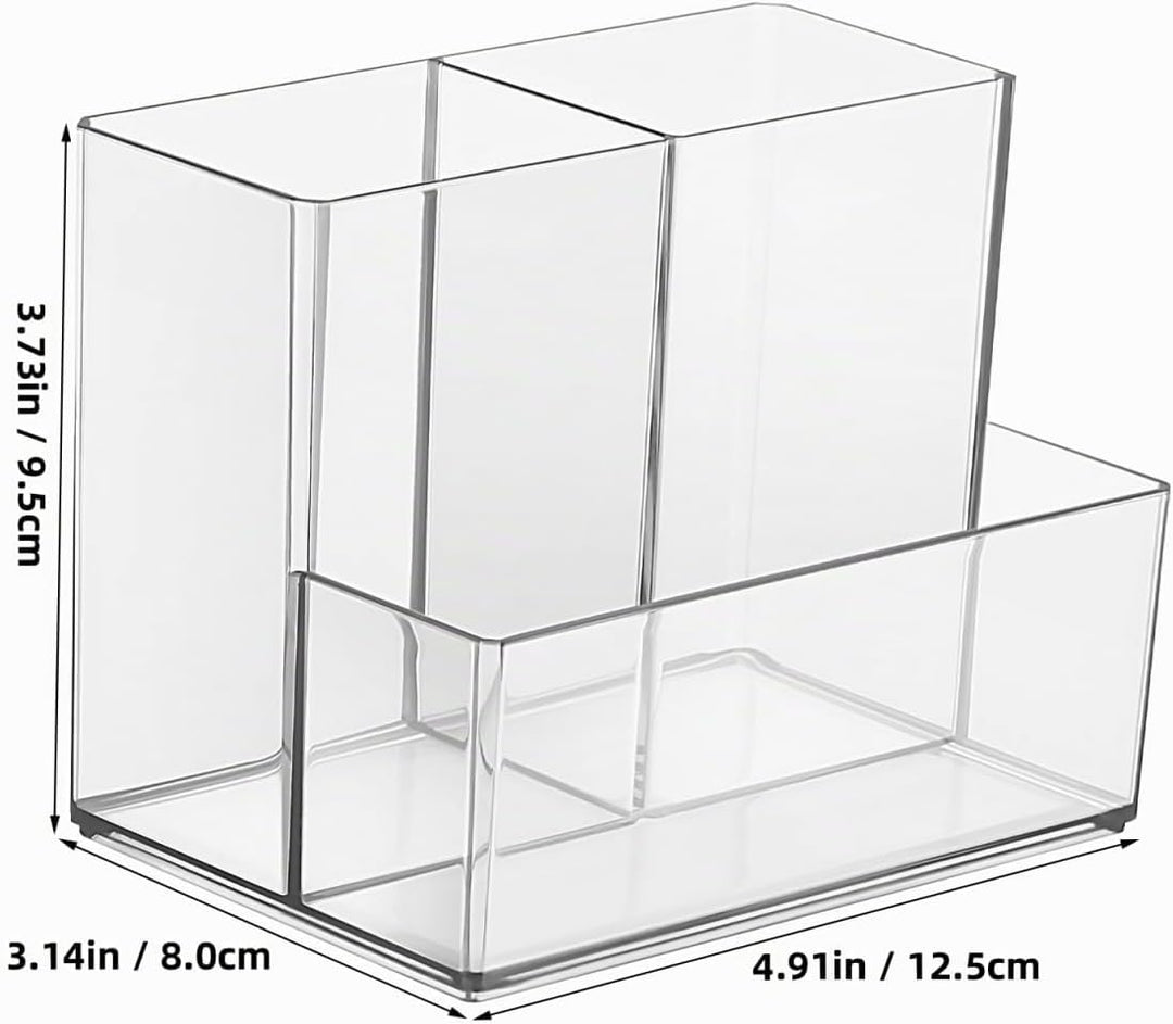 Desktop Kosmetikpinselhalter Clarity Organizer Make-up Pinsel Organizer Klar Stift Becher Schreibtis