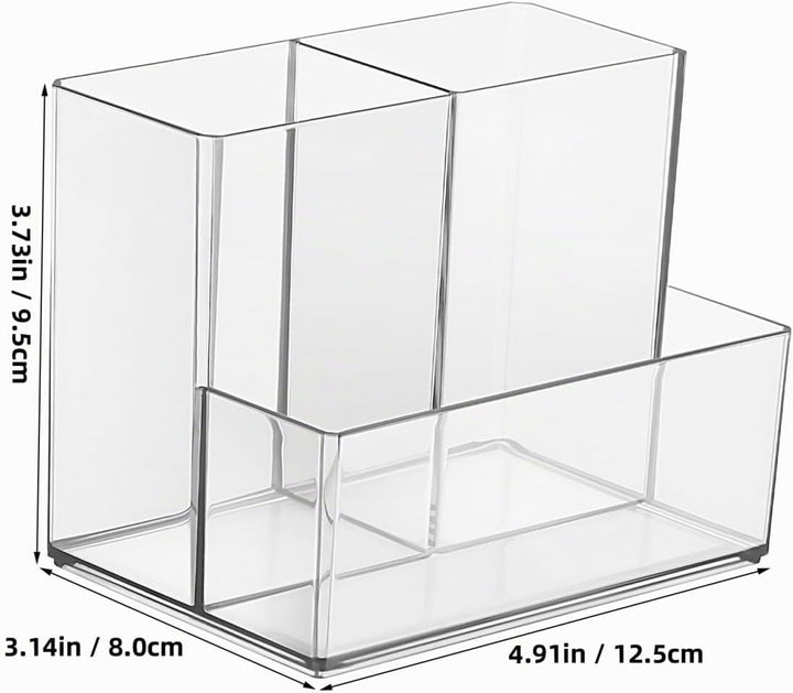 Desktop Kosmetikpinselhalter Clarity Organizer Make-up Pinsel Organizer Klar Stift Becher Schreibtis