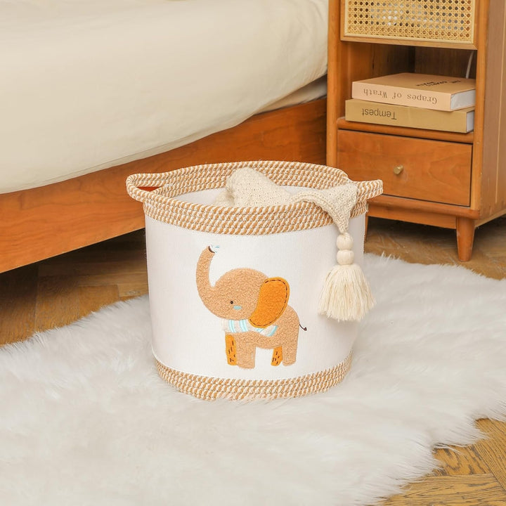 Baby Spielzeugkorb Decke Körbe Wäschekorb Niedliche Kinderzimmer Organisation Behälter mit Griff, ge