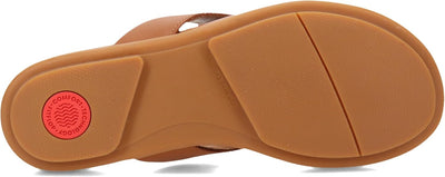 Fitflop Damen Gracie Leder Zehentrenner Flipflop 36 EU Schmal Light Tan, 36 EU Schmal Light Tan