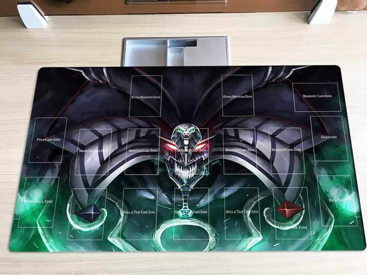 Neue Mlikemat Spielmatte Exodia, Der Zerstörer TCG CCG OCG Sammelkartenspielmatte mit Zonen + gratis