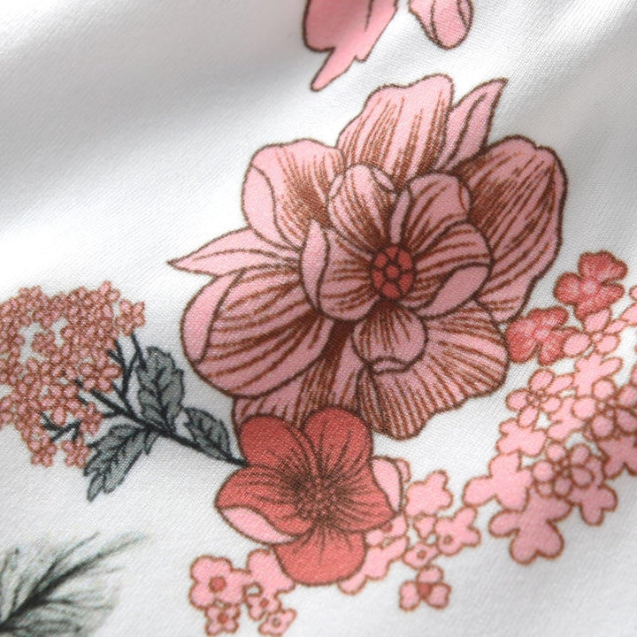 Joureker Baby Mädchen Kleidung Langarm Ruffle Tops und Floral gedruckt Hosen Kleinkind Baby Mädchen