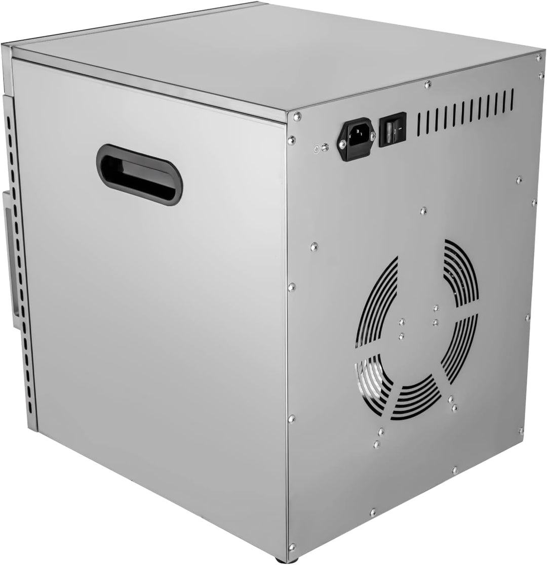 Edelstahl Dörrautomat, 1000W Dörrgerät Trockner mit 10 Fächer(11.81 * 11.02 inch) 24H-Timer, Geräusc
