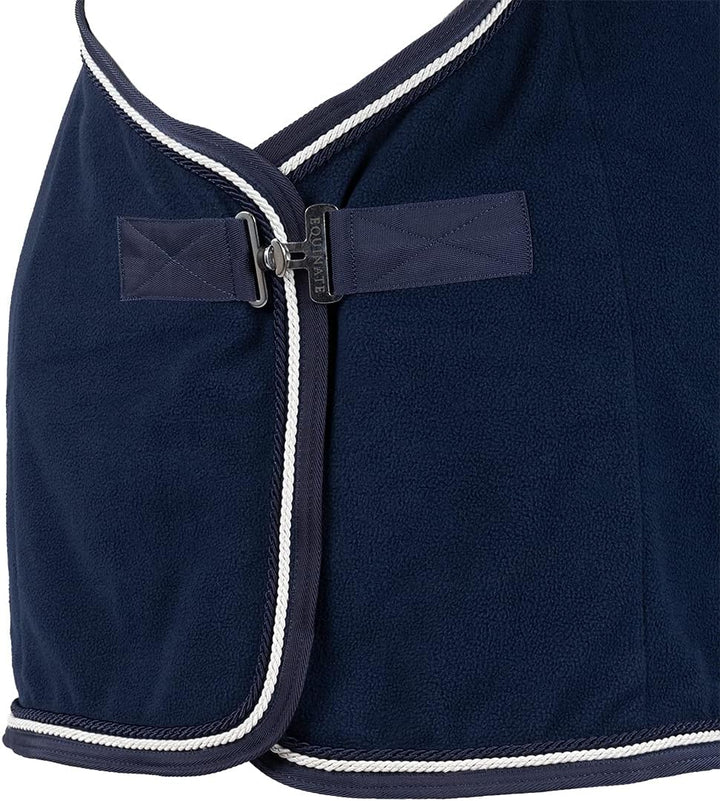 Equinate Abschwitzdecke Springdale aus Polarfleece mit Widerristpolster 165cm Navy Navy 165cm, Navy