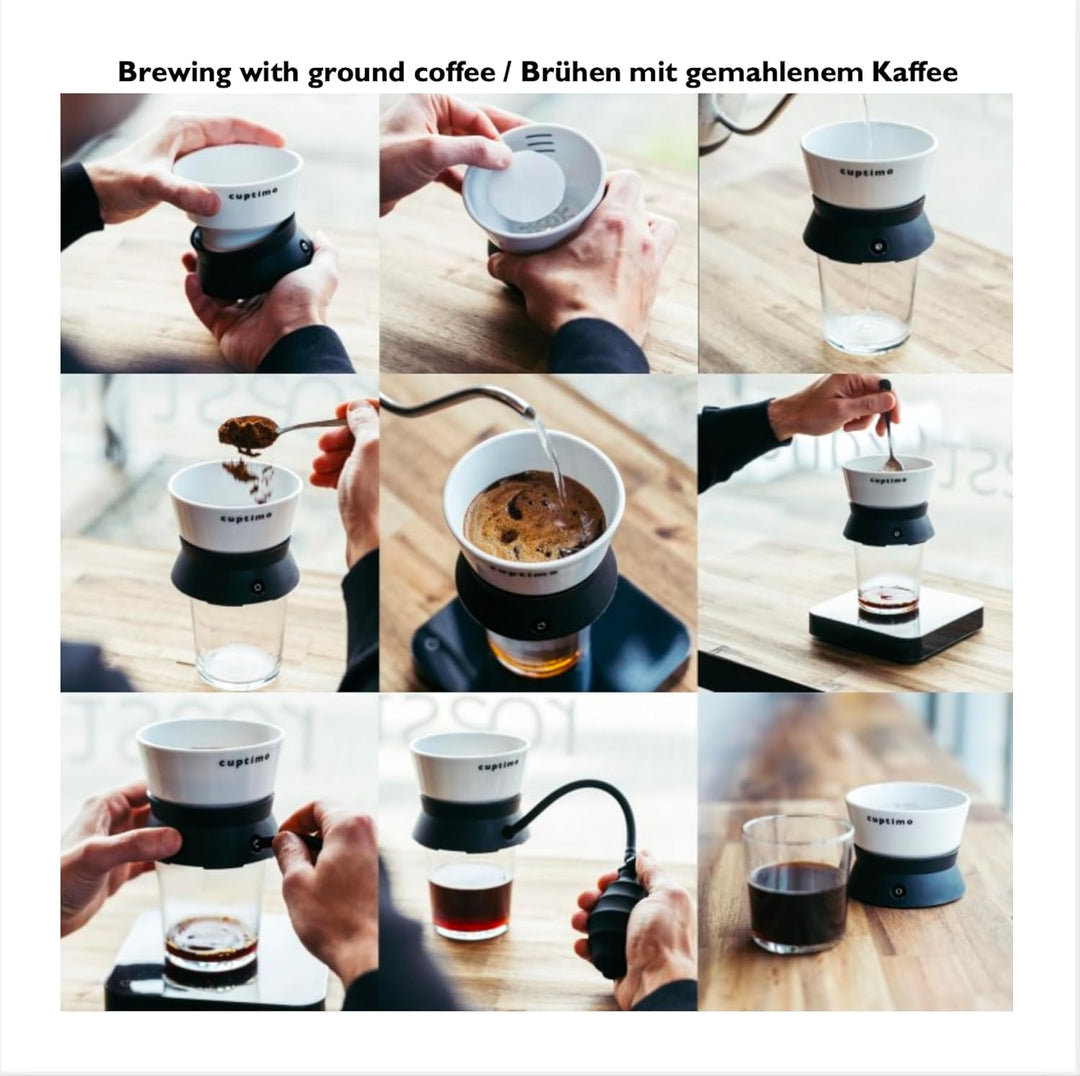 Manueller Vakuum-Kaffeebrüher | Für Filterkaffee & Cold Brew | Reduzierte Bitterkeit, Volles Aroma |