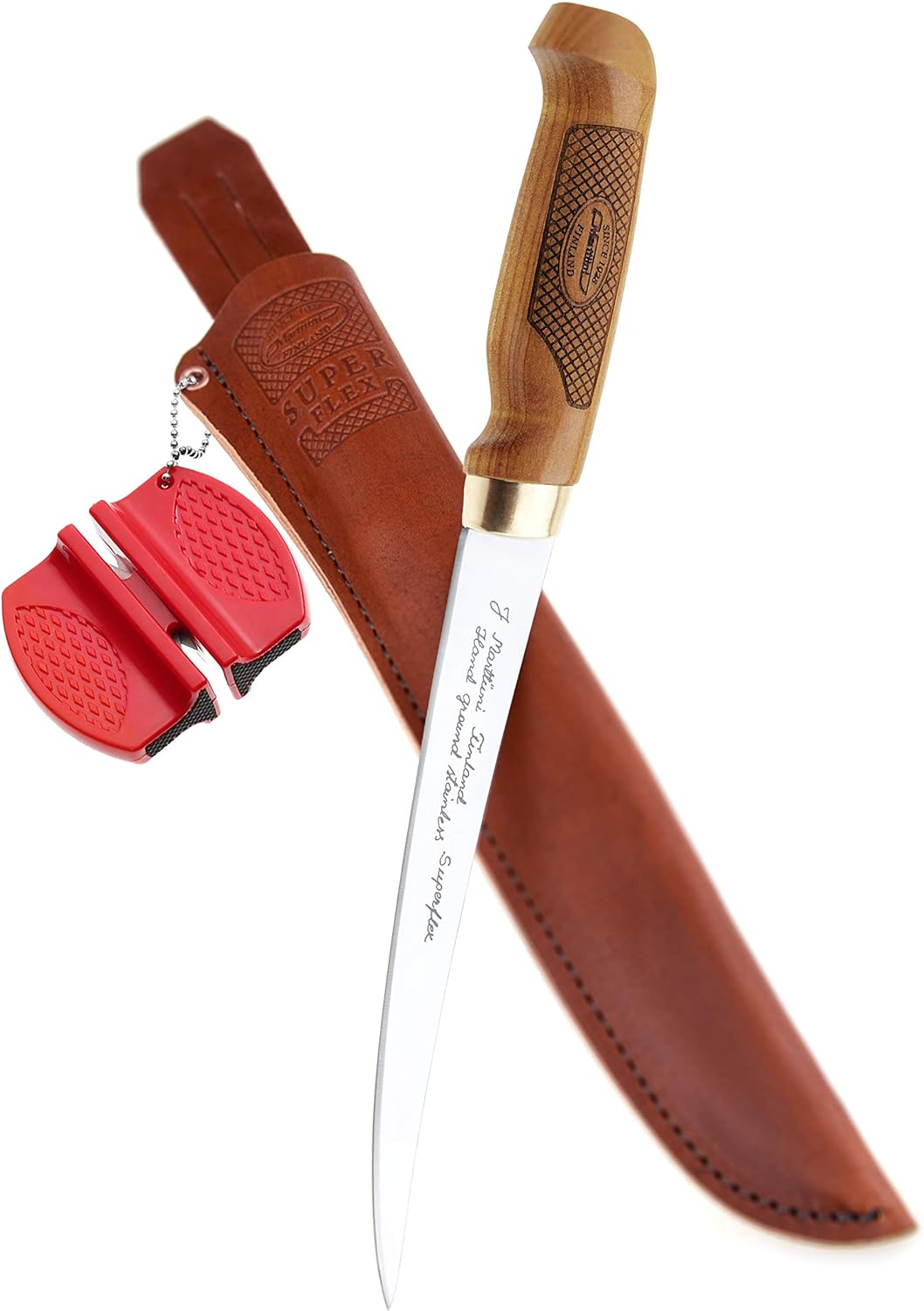 Marttiini Classic Superflex Filetier-Messer 30,6cm + Geschenkverpackung + RTX Messer-Schärfer/Fillet