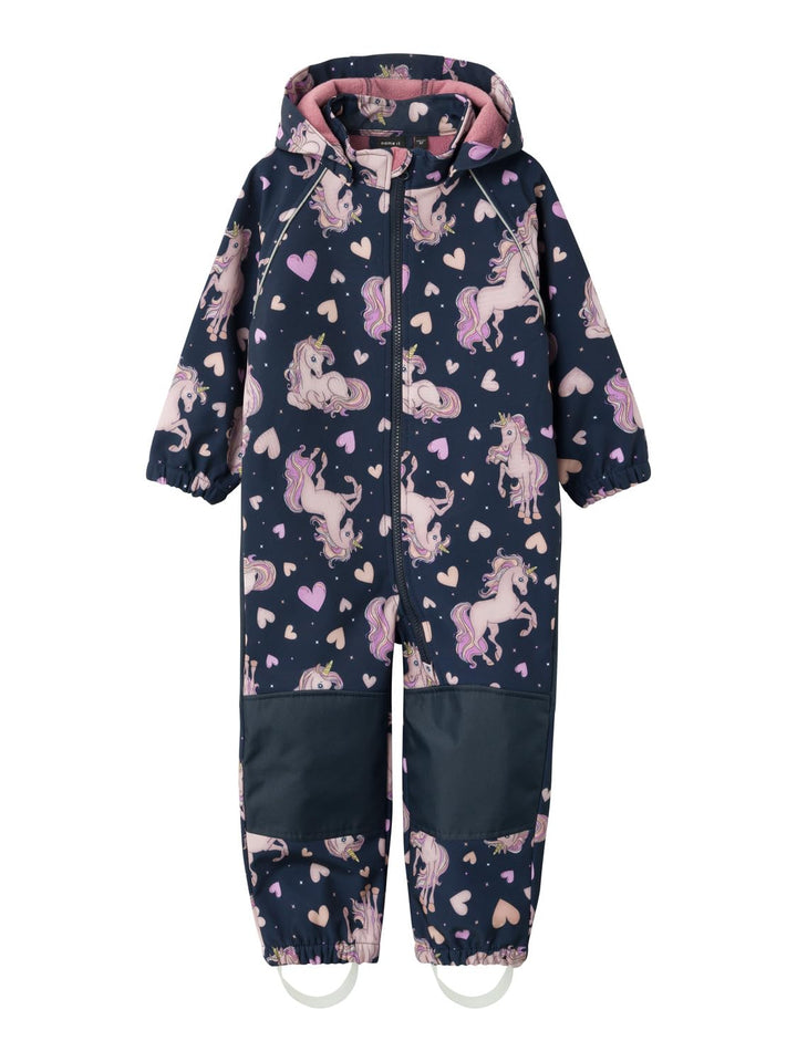 NAME IT Mädchen Nmfalfa08 Suit Autumn Flower Fo Noos Regenjacken & -mäntel für Mädchen 92 Dark Sapph