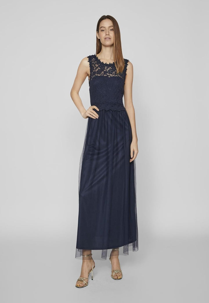 Vila Female Maxikleid VILYNNEA Spitzen 34 Total Eclipse 1, 34 Total Eclipse 1