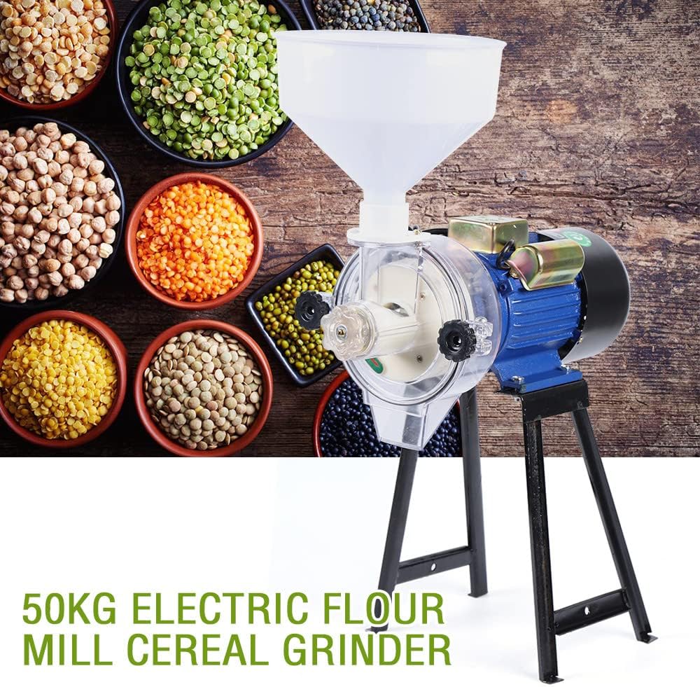 Getreidemühle Kornmühle Schrotmühle 1400r/min, Malzmühle Nassmühle Maschine mit Funnel, Kommerzielle