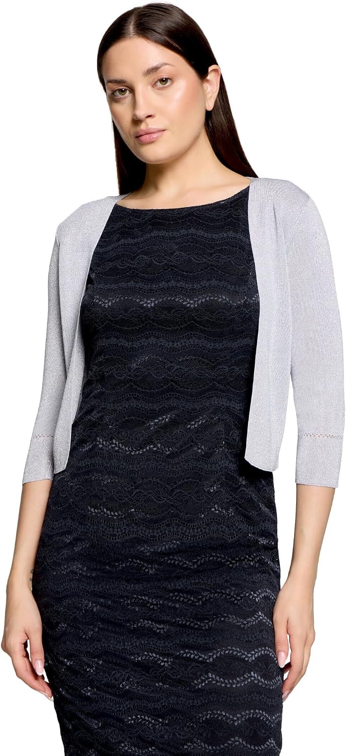 Vera Mont Damen Strickbolero ohne Verschluss S Grau, S Grau