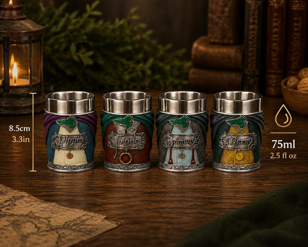 Lord of The Rings Hobbit Shot Glass Set