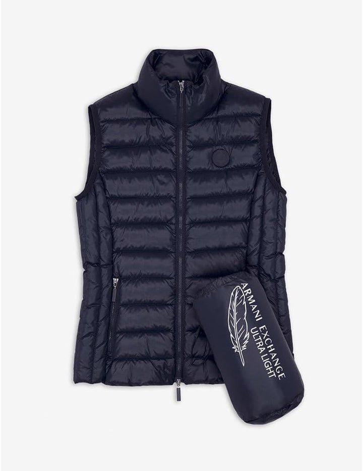 Armani Exchange Damen Down Vest M Blau, M Blau