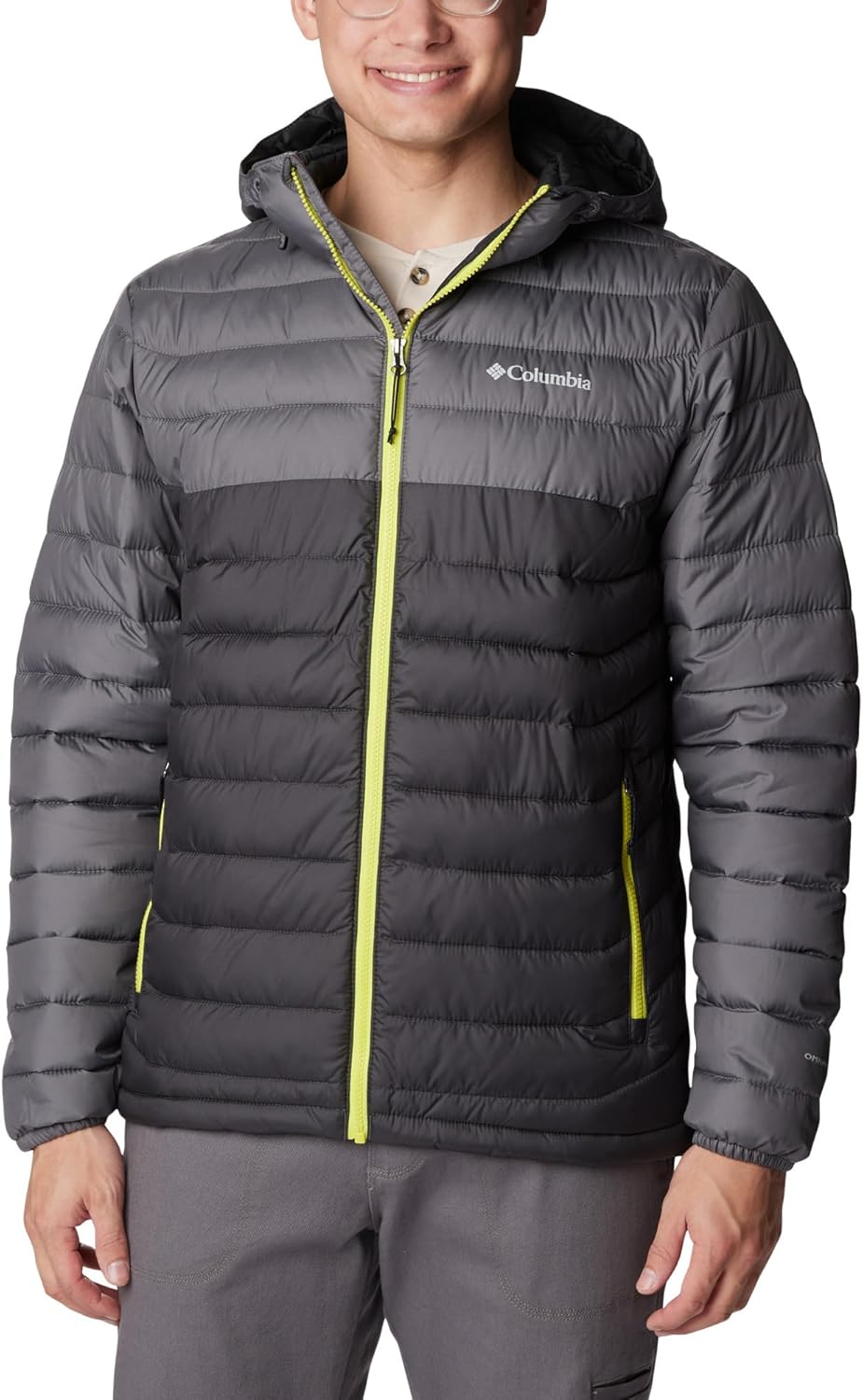 Columbia Herren Powder Lite Kapuzenjacke Shark, City Grey XXL, Shark, City Grey XXL