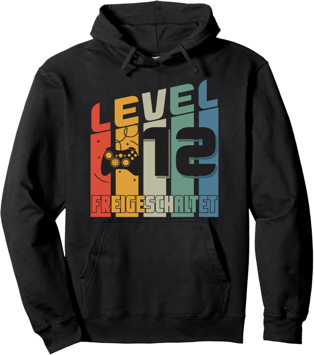 12 Geburtstag Geschenk - Level 12 unlocked Video Gamer Pullover Hoodie