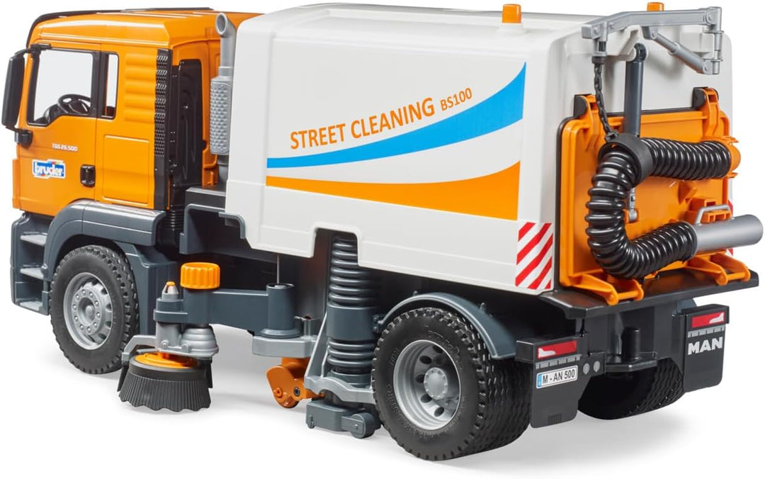 bruder 03780 - Man TGS LKW Strassenreinigung - 1:16 Kehrmaschine Reinigungs-Fahrzeug Kommunalarbeite