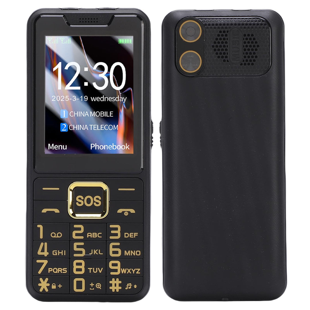 Fockety 4G -Handy für Senioren, 2,6 -Zoll -HD -Bildschirm Dual SIM -Mobiltelefon für ältere Menschen