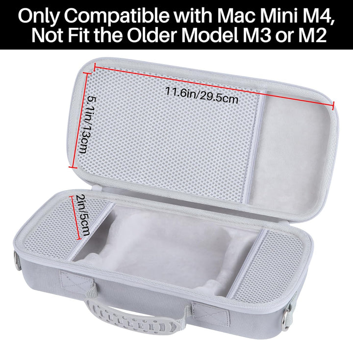 Hart Schutz Hülle Etui Tasche für Apple Mac mini M4 Desktop-Computer