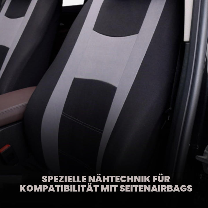JNNJ 9 Stück Autositzbezüge Kompletter Satz, Klassisch Autositzbezüge Sitzschoner Auto Schonbezug Au