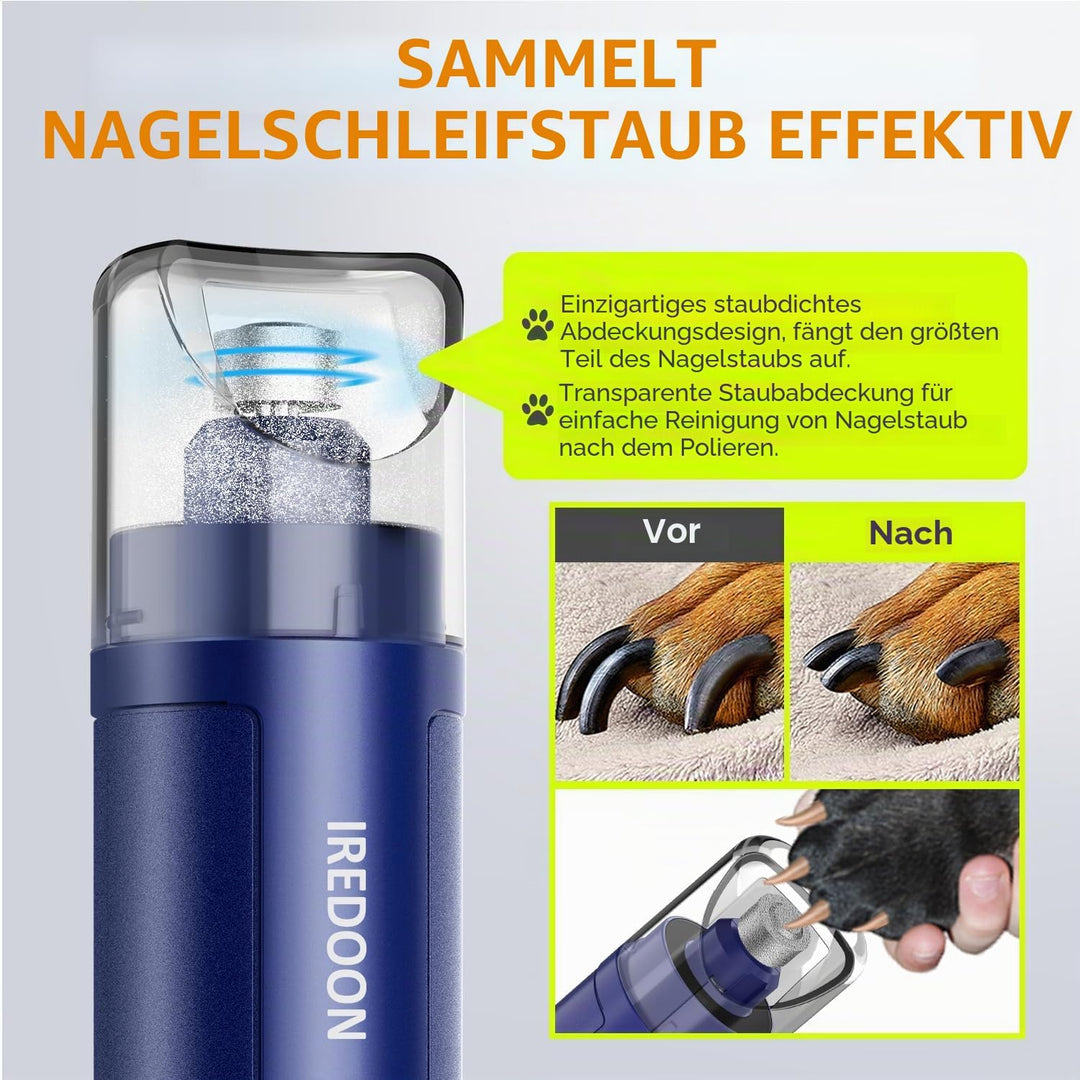 Profi Krallenschleifer für Hunde 3-Gang Mit 4 LED-Leuchten – Neuester Krallenschleifer Mit Leistungs