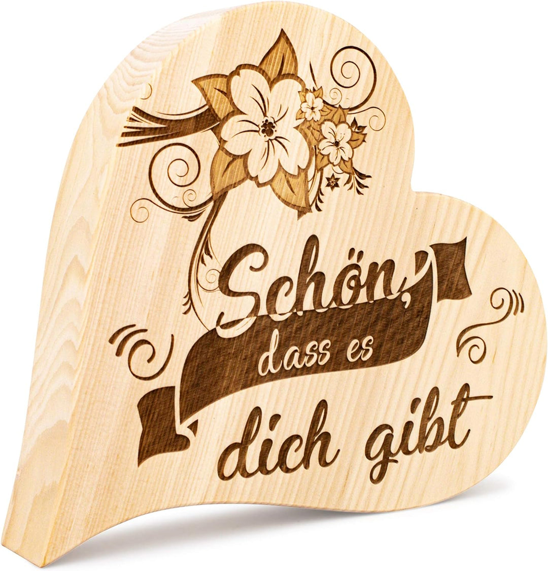 sagl.tirol Zirbenherz Schön, DASS es Dich gibt. (20cm), 20cm