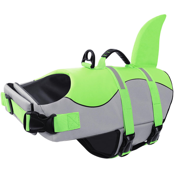 CITÉTOILE Schwimmweste Hunde Hai, Leicht und Sicher für Wassersport, hundeschwimmweste mit Griff und