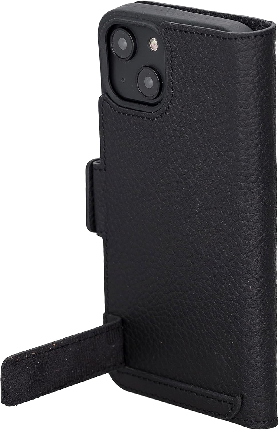 Solo Pelle aufklappbare Lederhülle kompatibel für iPhone 14 in 6.1 Zoll inkl. 1 Kartenfach für das o