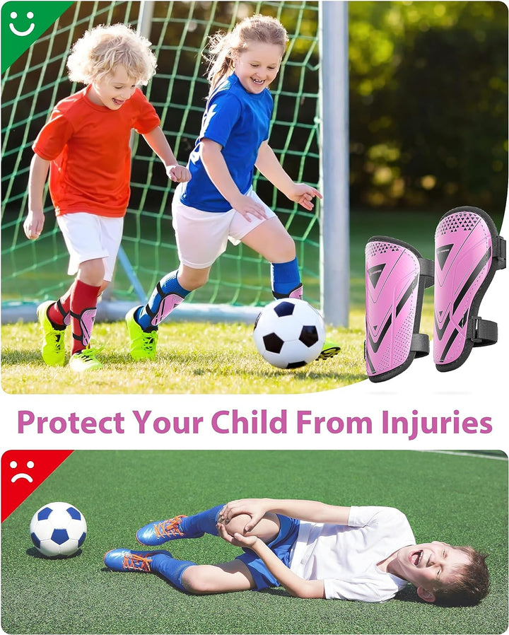 Schienbeinschoner Kinder Fussball Zertifiziert Airsfish Leichte,Langlebige,rutschfeste Schienbeinsch