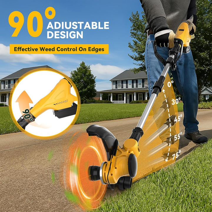 Akku Strimmer kompatibel mit Dewalt 20V Akku, 3-in-1 Falt-Kombi mit bürstenlosem Motor 30cm Schnittb