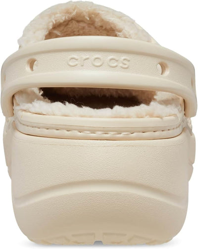 Crocs Baya Lined Damen Clogs Platform flür Erwachsene, Winter White