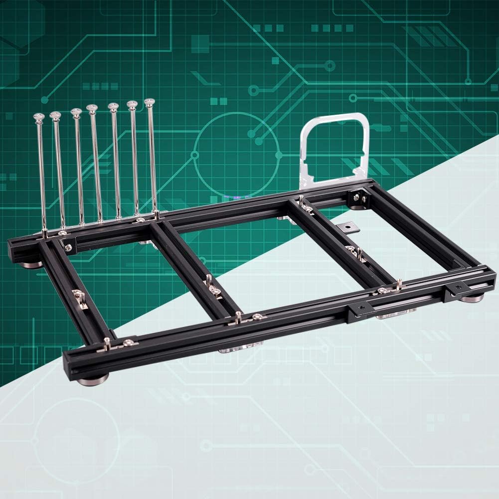 VBESTLIFE DIY Computergehäuse, Open Frame Aluminiumlegierung ATX Computer PC Gehäuse Übertaktungstes