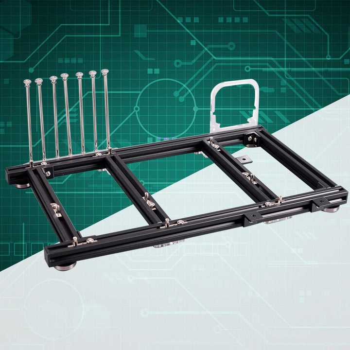 VBESTLIFE DIY Computergehäuse, Open Frame Aluminiumlegierung ATX Computer PC Gehäuse Übertaktungstes