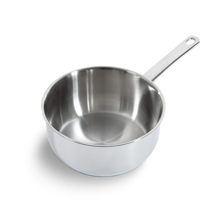 BK Bright 18/10 Edelstahl Topf Ø 20 cm, Professionelles Kochen, Unbeschichtet, 3-Ply, Bleiben-Kühl G