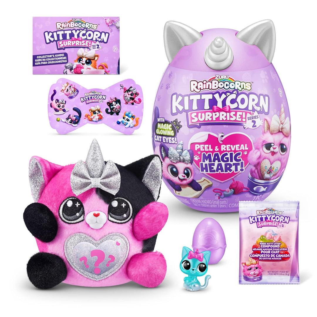 Rainbocorns Kittycorn Surprise Series 7, Calico Cat – Plüsch zum Sammeln – 10 Überraschungen zum Aus