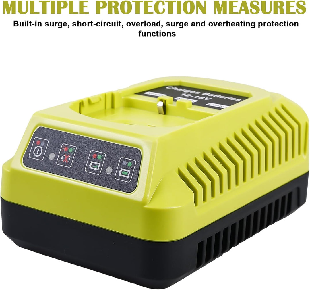 18V Ladegerät Ersatz für Ryobi: Vielseitiger P117 Ladegerät, 12V~18V ladegerät für ryobi, Akkuladege
