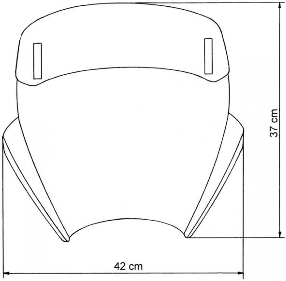 MRA VarioTouringScreen for NakedBike VTNB rauchgrau 125 CLASSIC MF G 650 X CHALLENGE E65X CAGIVA RAP