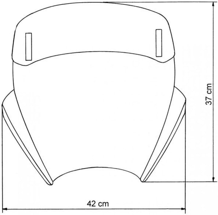 MRA VarioTouringScreen for NakedBike VTNB rauchgrau 125 CLASSIC MF G 650 X CHALLENGE E65X CAGIVA RAP