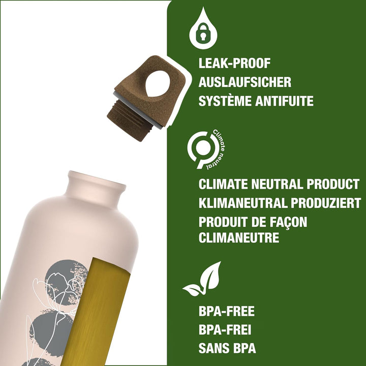 SIGG - Alu Trinkflasche - Traveller MyPlanet - Made in Switzerland - Für Kohlensäurehaltige Getränke