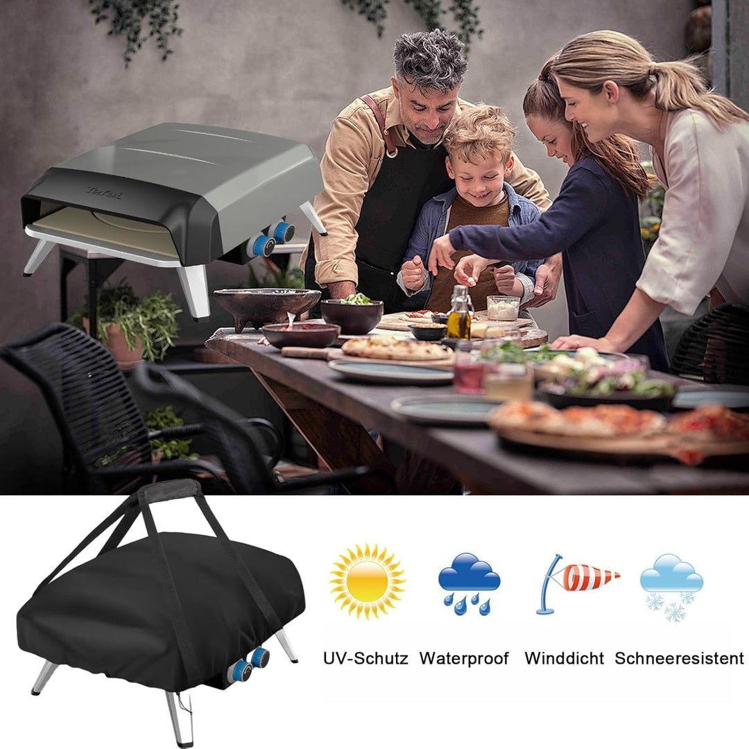 Pizzaofen Abdeckung für Tefal Gas-Pizzaofen,UV-beständige Wasserdicht Staubdicht Tragetasche Pizzaof