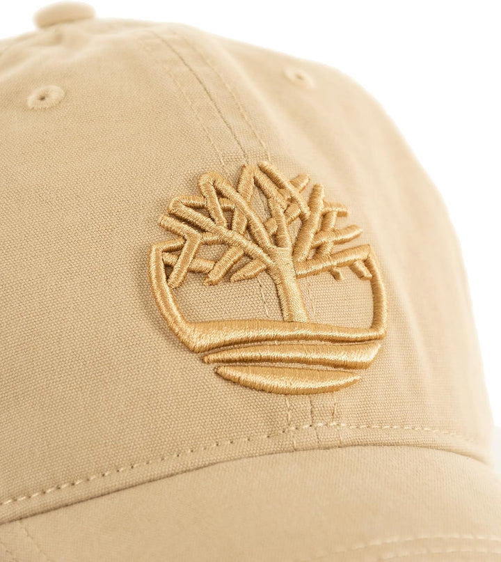 Timberland Herren-Baseballmütze mit Lederaufnäher-Logo Einheitsgrösse Safari, Einheitsgrösse Safari