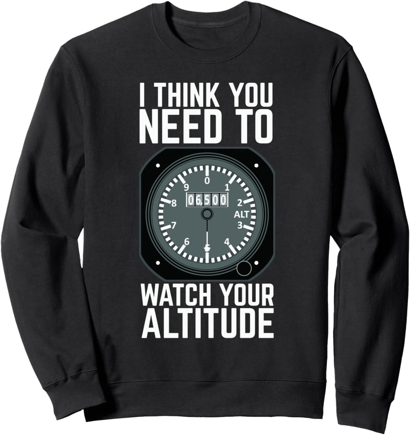Aviation Piloten Flugzeug Geschenke für Männer Pilot Funny Sweatshirt