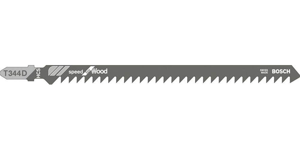 Bosch 2608633A34 (T344D) Stichsägeblatt für Holz (5 Stück)