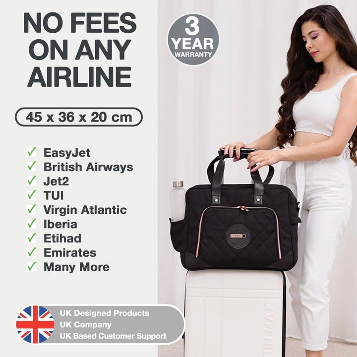 Cabin Max Vela Reisetasche, 45x36x20cm, fliegenfrei auf Easyjet, Damen Reisetasche (45 x 36 x 20 cm