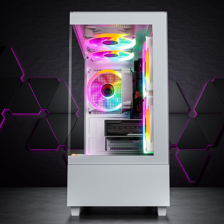GameMachines Evolv Snow Edition - Gaming PC - AMD Ryzen 7 5700X - GeForce RTX 4060-1TB SSD - 32GB DD
