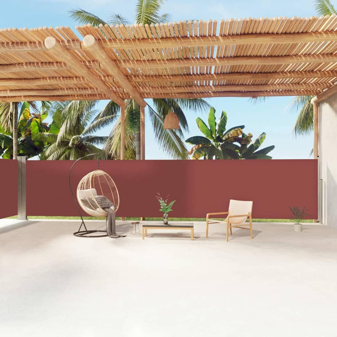 Tidyard Ausziehbare Seitenmarkise, Sichtschutz, Windschutz, Wasserdicht, Sonnenschutz, Markise für B