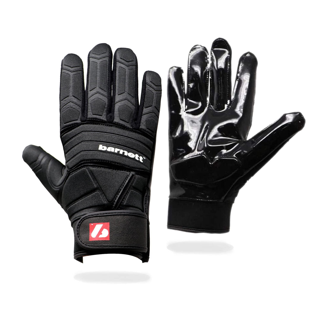 BARNETT FLG-03 American Football Handschuhe Linemen Profi, OL,DL, schwarz, M