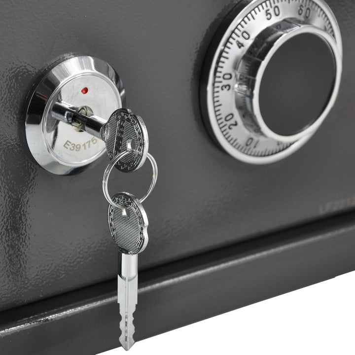 ALSTEN TECH Tresor Möbeltresor Safe Mechanisches Kombinationsschloss + Doppelbartschloss Schranksafe