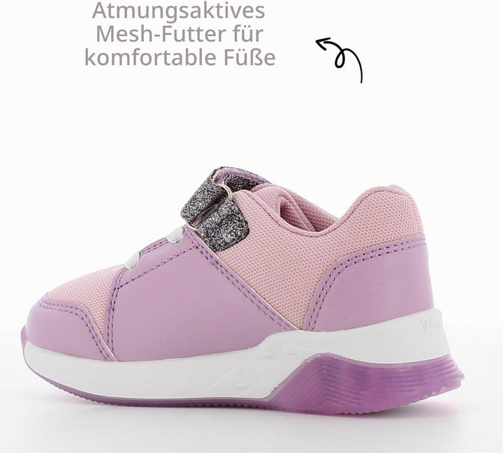 Disney Frozen Schuhe Mädchen 2 bis 8 Jahre, Kinderschuhe mit Anna und ELSA Motiv, Leuchtschuhe Kinde