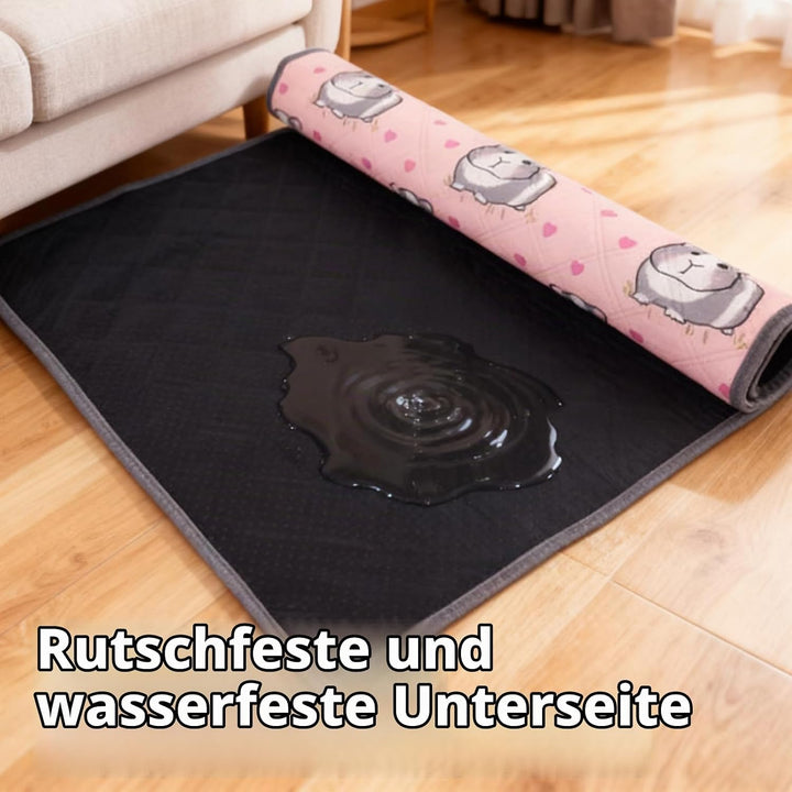 pipipads meerschweinchen, 1 Stück Pads für Meerschweinchen Hamsterkäfigmatte, 60x120cm, Rosa, Ideal