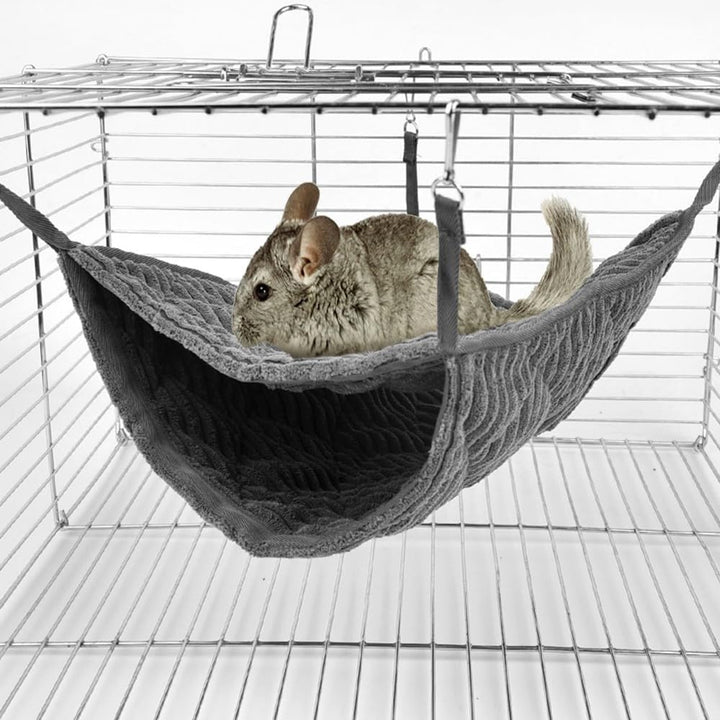 DONGKER Meerschweinchen Hängematte, Kleintiere Hängematte Doppelschicht Haustier Hängebett Weiche Wa
