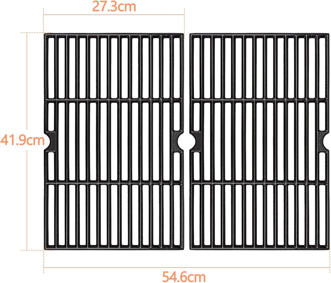 Denmay 41.9 x 54.6cm Gusseisen Grillrost Ersatzteile für Tepro Toronto Click, Taino Hero XL Holzkohl
